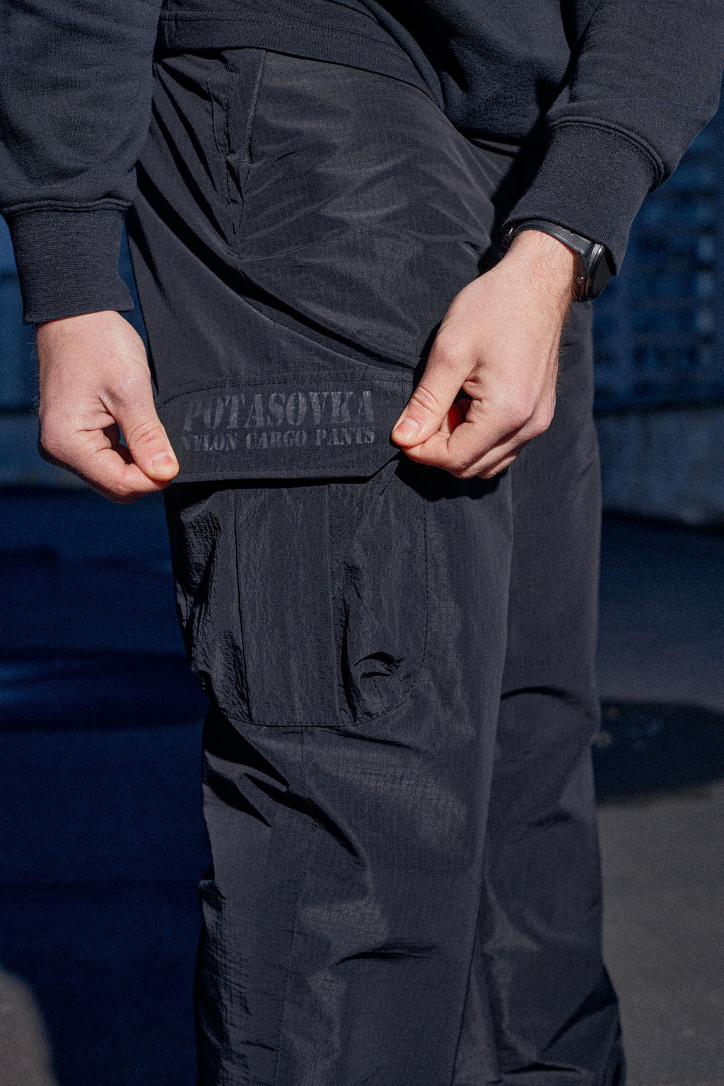 NYLON CARGO PANTS